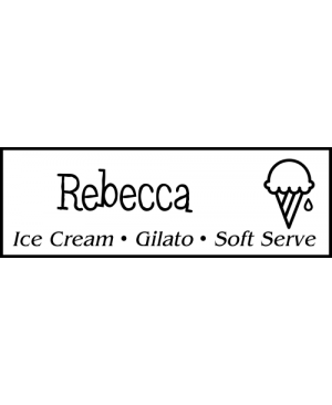Ice Cream 2 Line Name Badge