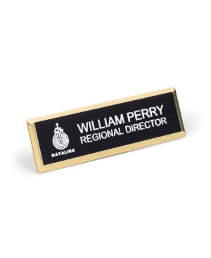 Engraved Executive Beveled Name Badge, 1
