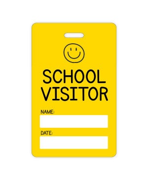 Reusable School Visitor Badge