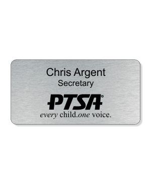 PTA Large Engraved One Line Name Badge