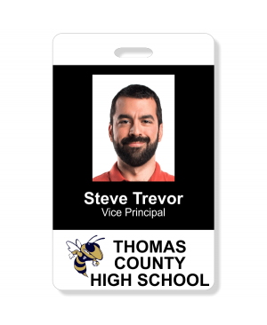Two Line School Photo ID Badge