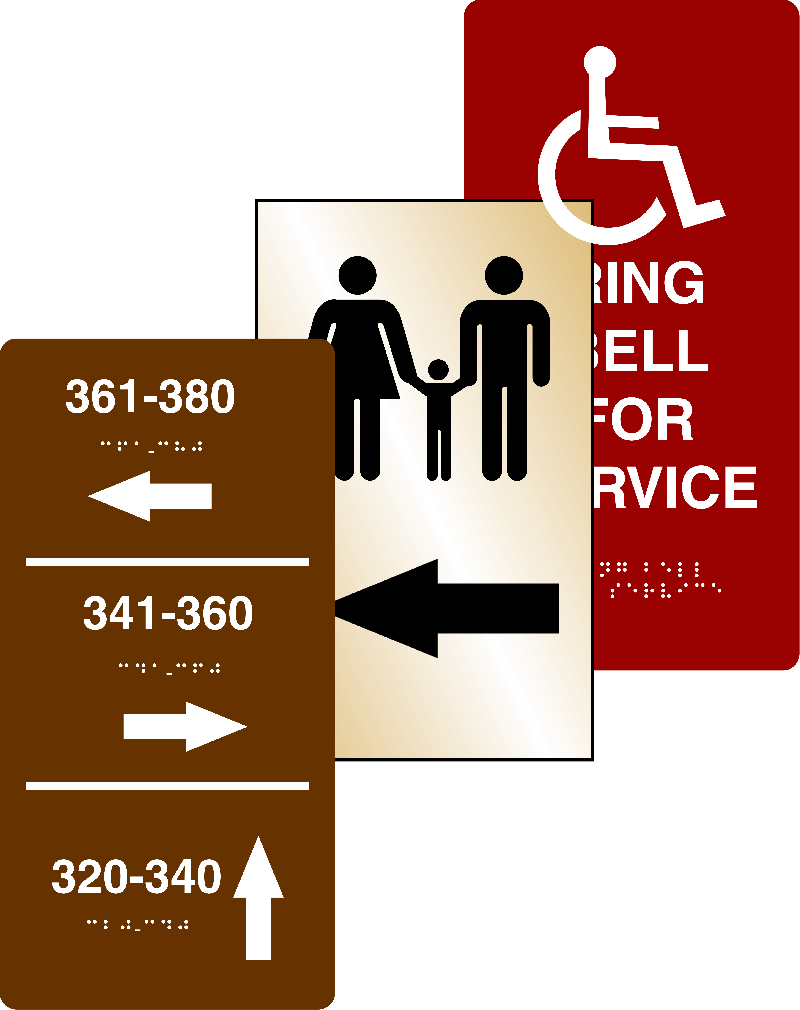 ADA Sign Vertical 20" x 10" ADA Sign Vertical 20" x 10"