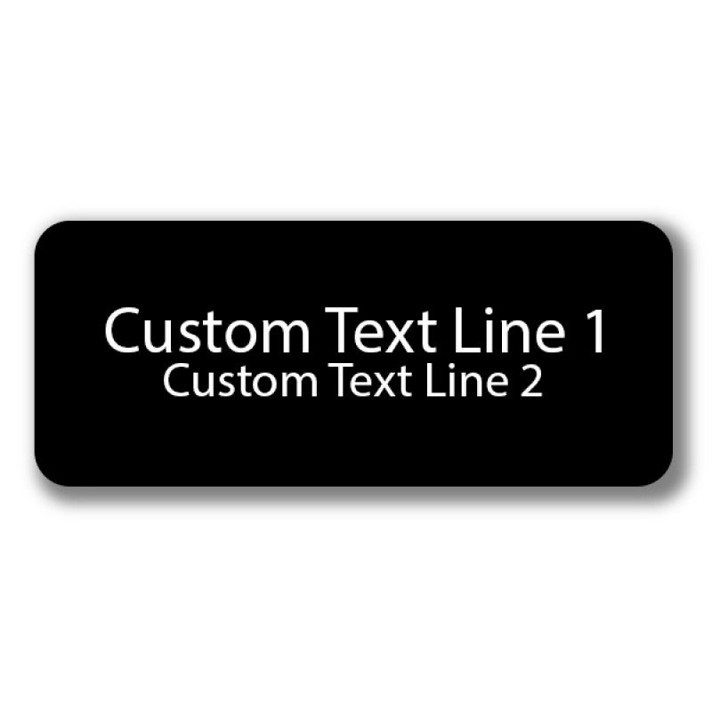 2 Line Laser Engraved Custom Name Tag 2 Line Laser Engraved Custom Name Tag