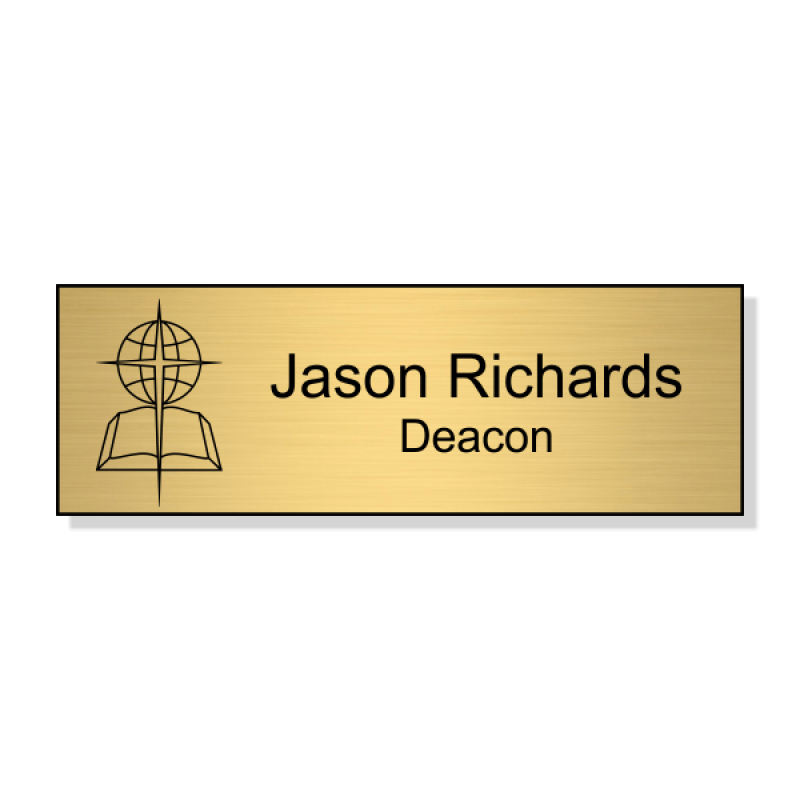 Baptist Engraved Name Tag - Rectangle Baptist Engraved Name Tag - Rectangle