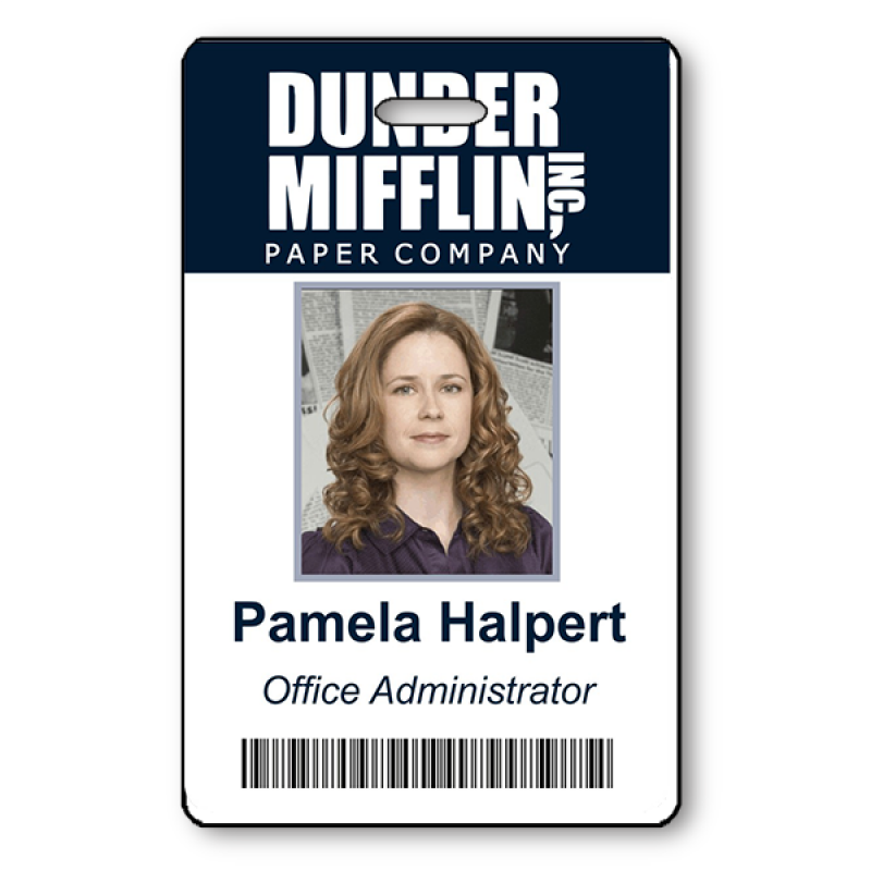 Pam Halpert Halloween Photo ID Name Tag Wizard