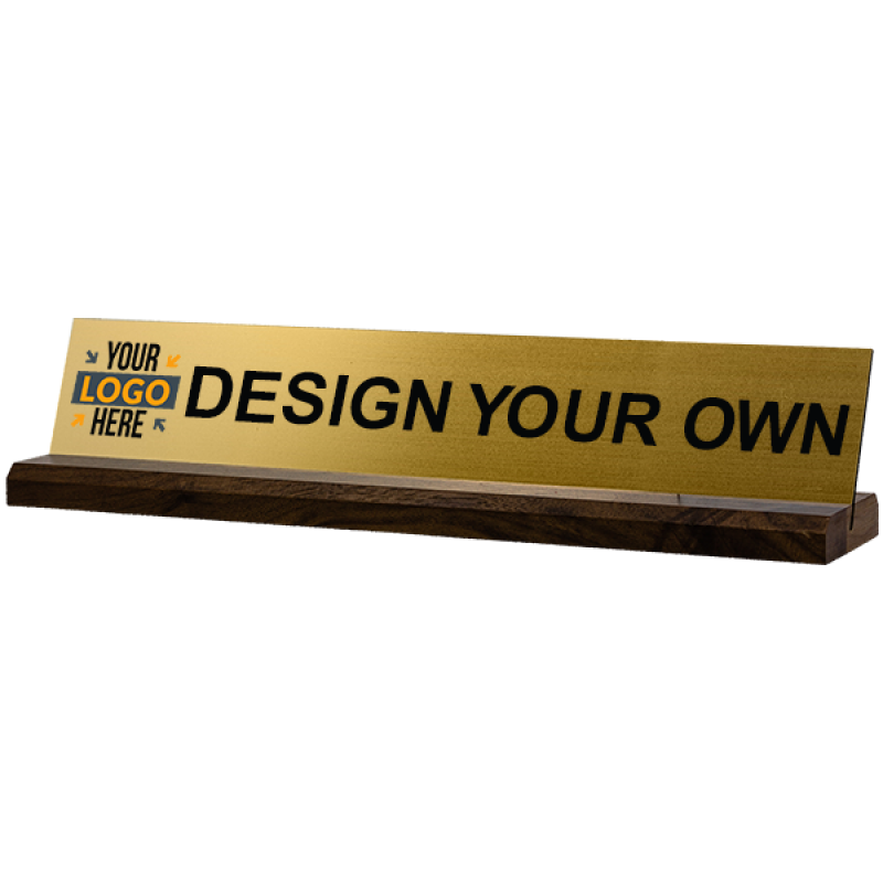2 in x 8 in Clear Acrylic Base Desk Sign 2 in x 8 in Clear Acrylic Base Desk Sign