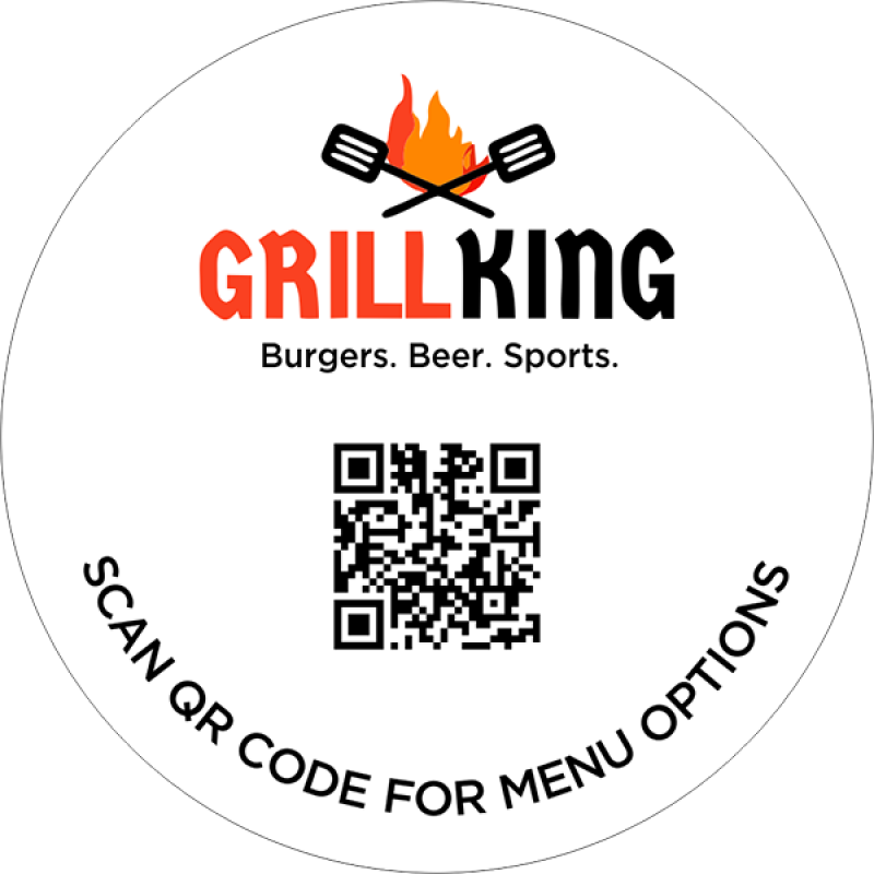 Custom QR Code and Logo Sticker Decal - Name Tag Wizard