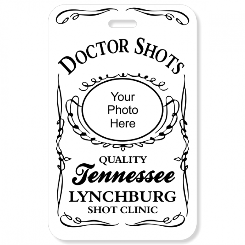 Doctor Shots Costume Photo ID - Halloween - Name Tag Wizard