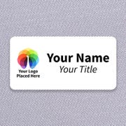 Custom Full Color Rectangle Name Tag - 1.5" x 3"