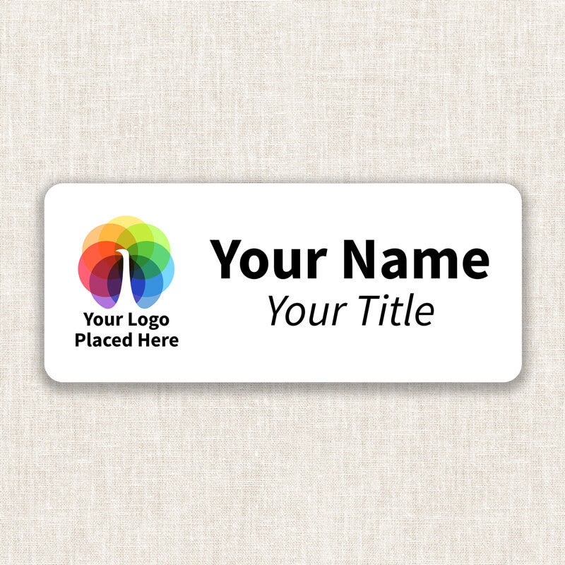 Full Color Custom Name Tag - 1.25