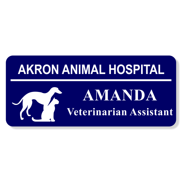 Greyhound With Cat Veterinary Name Tag Wizard