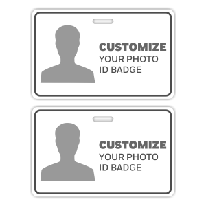 Custom Double Sided Horizontal ID Card