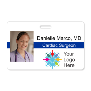 Medical Horizontal Photo ID Badge
