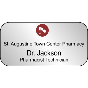 Pharmacist Technician Rectangle Name Tag