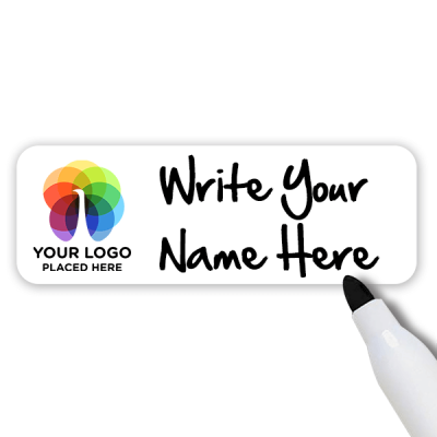 Customized 1 x 3 Dry Erase Name Tag