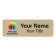 Custom Brushed 1" x 3" Gold Name Tag
