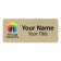 Custom Brushed 1.5" x 3.5" Gold Name Tag