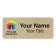 Custom Brushed 1.25" x 3" Gold Name Tag