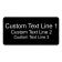 Custom 3 Line Laser Engraved Name Tag