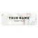1" x 3" UV Printed Full Color Name Tag on Elegant Marble Background with Bold Custom Text