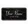 1.5" x 3" UV Printed Full Color Name Tag on Black and Marble Background
