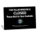 Custom Logo Teller Window Closed 5 1/2" x 8" Bent Sign