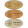 Engraved Wood 1.5" x 3" Oval Name Tag