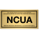 NCUA Engraved Brass 4" x 8" Wall Plate 