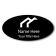 Magnetic Laser Engraved Oval Name Tag
