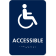 Custom Handicap Accessible 9" x 6" ADA Sign