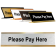 2" x 8" Engraved Please Pay Here Desk Plate