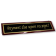 Rosewood Desk Plate Payment Due Upon Receipt - 2" x 8" Black Brass