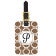 Art Deco Custom Luggage Tag with Monogram