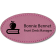 Teacher Leatherette Oval Name Tag