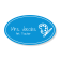 Art Teacher Oval School Name Tag