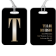 Gold Lettering Monogram Luggage Tag