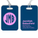 Traditional Monogram Lettering Luggage Tag