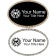 Bling Rhinestone Engraved Oval Name Badge