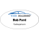 Car Dealership Full Color Oval Name Tag