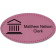 Courthouse Leatherette Oval Law Office Name Tag