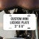 Custom Mini License Plate for Bicycle & Toy Cars 3"x6"