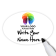Customized Oval 2 x 3 Dry Erase Reusable Name Tag