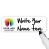 Customized 1 x 3 Dry Erase Name Tag