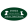 Dog and Cat Outline Oval Vet Name Tag