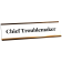 Chief Trouble Maker Engraved Plastic Funny Desk Plate with Aluminum Holder