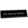 Mr. Miracle Worker Engraved Plastic Funny Desk Plate with Aluminum Holder