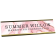 Pink Marble Background Plastic Full Color Custom Desk Name Plate with Aluminum Holder