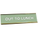 Out to Lunch Full Color Plastic Office Desk Plate with Aluminum Holder