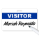 Reusable Dry Erase Visitor Badge