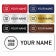 1" x 3" Engraved Plastic Upload Your Logo Custom Name Tag in Block Font